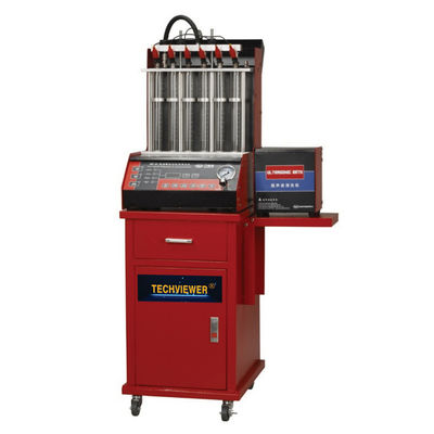 qualidade  Ultrasonic Auto Fuel Injector Tester And Cleaner 6 Nozzle For Vehicle fábrica